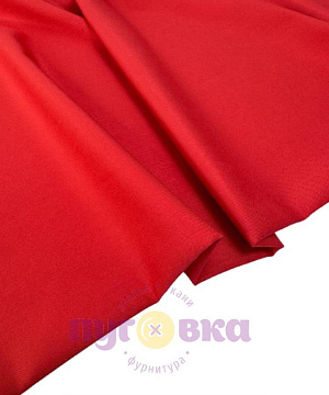 Вискоза-сатин стрейч цвет алый