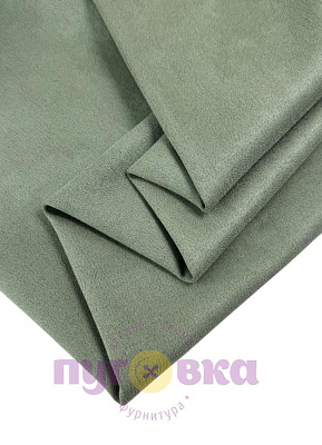 Замша на трикотаже цвет полынь