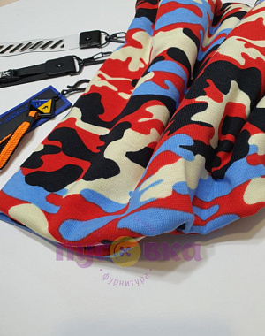 трикотаж рибана камуфляж цветной
