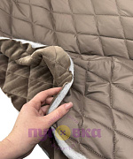 Курточная стежка синтепон 200 гр+велюр цвет капучино