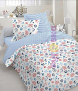 Бязь постельная с рисунком Ракушка ОСТАТОК