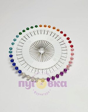 Иглы для закалывания ромашка цветная 40 шт