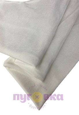 Велюр гладкий цвет молочный