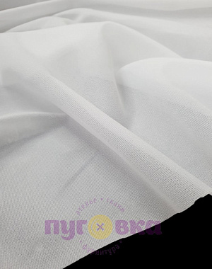 Дублерин термоклеевой тонкий (шифон) цвет белый/ Франция