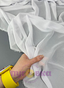 Креп-шифон "Сахар" цвет белый