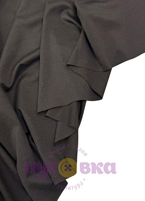 Трикотаж-вискоза Калифорния цвет горький шоколад