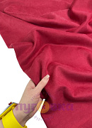 Замша на трикотаже цвет красный