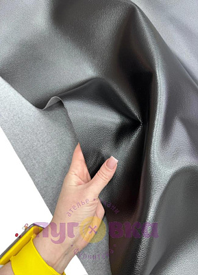 Кож.зам мебельный цвет черный 24/а9