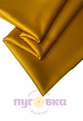 Корсетный атлас-стрейч цвет золото