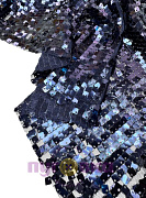 Пайетки на сетке цвет т.синий