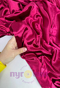 Бархат "Жидкий металл" цвет фуксия