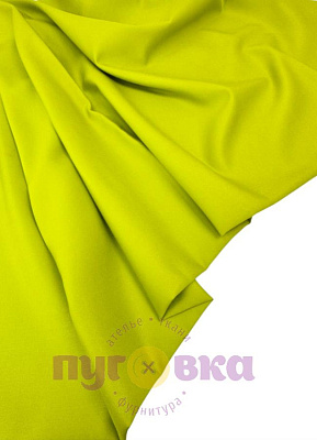 Вискоза-сатин стрейч цвет лайм