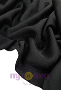 Плательный креп арт.241 цвет черный фактурный