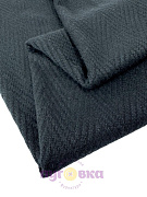 Трикотаж - жаккард Ёлочка цвет черный