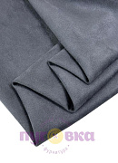 Замша на трикотаже цвет дым 10