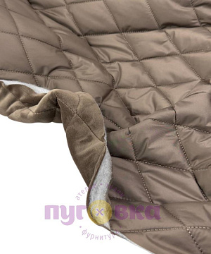 Курточная стежка синтепон 200 гр+велюр цвет капучино