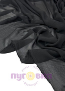 Креп-шифон "Сахар" цвет черный