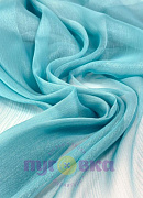 Органза креш с блеском цвет бирюза