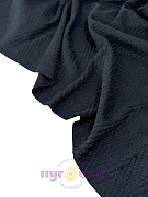 Трикотаж - жаккард Ёлочка цвет черный