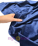 Велюр гладкий цвет темно синий