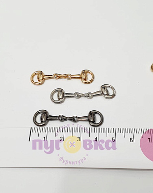 Украшение MF12 т.серебро 40мм