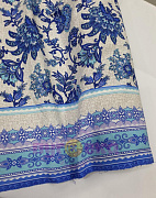 Рогожка скатерочная Голубые кружева