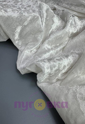 Велюр мрамор цвет белый сахар