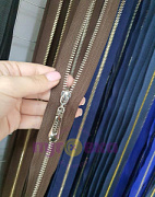 молния металл 70 см декор кор/сер разъем