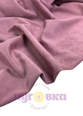 Замша на трикотаже цвет пыльная роза 17
