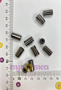 Наконечники для шнура Цилиндр т.серебро/пластик