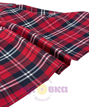 Клетка костюмная цвет красный 5