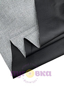 Кож.зам мебельный цвет черный матовый А9