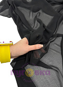 Креп-шифон "Сахар" цвет черный