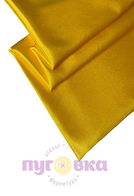 Креп сатин, желтый