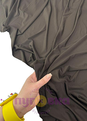 Трикотаж-вискоза Калифорния цвет горький шоколад