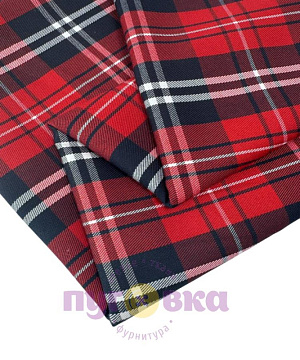 Клетка костюмная цвет красный 5