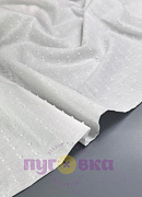Батист фактурный Урагри цвет белый(мушки)