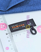 Аппликация клеевая Famous+ цепь черн