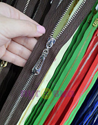 молния металл 70 см,декор кор/зол разъем