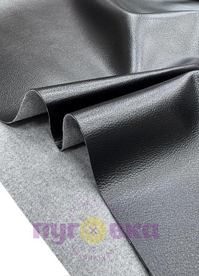 Кож.зам мебельный цвет черный 24/а9