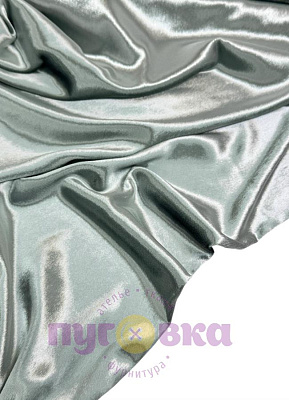 Бархат "Жидкий металл" цвет серебристая мята