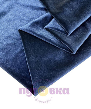 Велюр гладкий цвет темно синий
