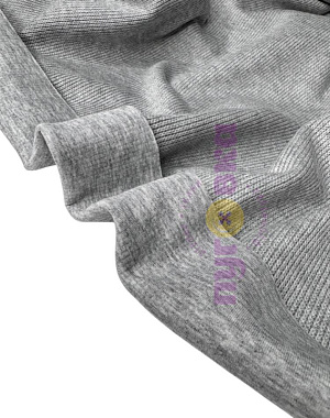 Двухсторонний трикотаж Вязанка цвет серый меланж к.пенье