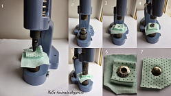 Установка кнопок и люверсов Установка кнопок и люверсов